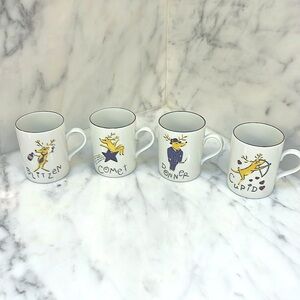 (4) Pottery Barn Collector’s Edition Retired Mugs
